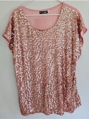 New Women's Sequin Party Top-XXL